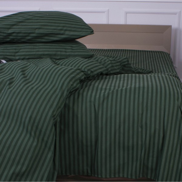 Фото - Комплект постільної білизни дитячий MirSon Ranforce Elite 17-0612 Stripe Emerald 110х140 (2200008201210)